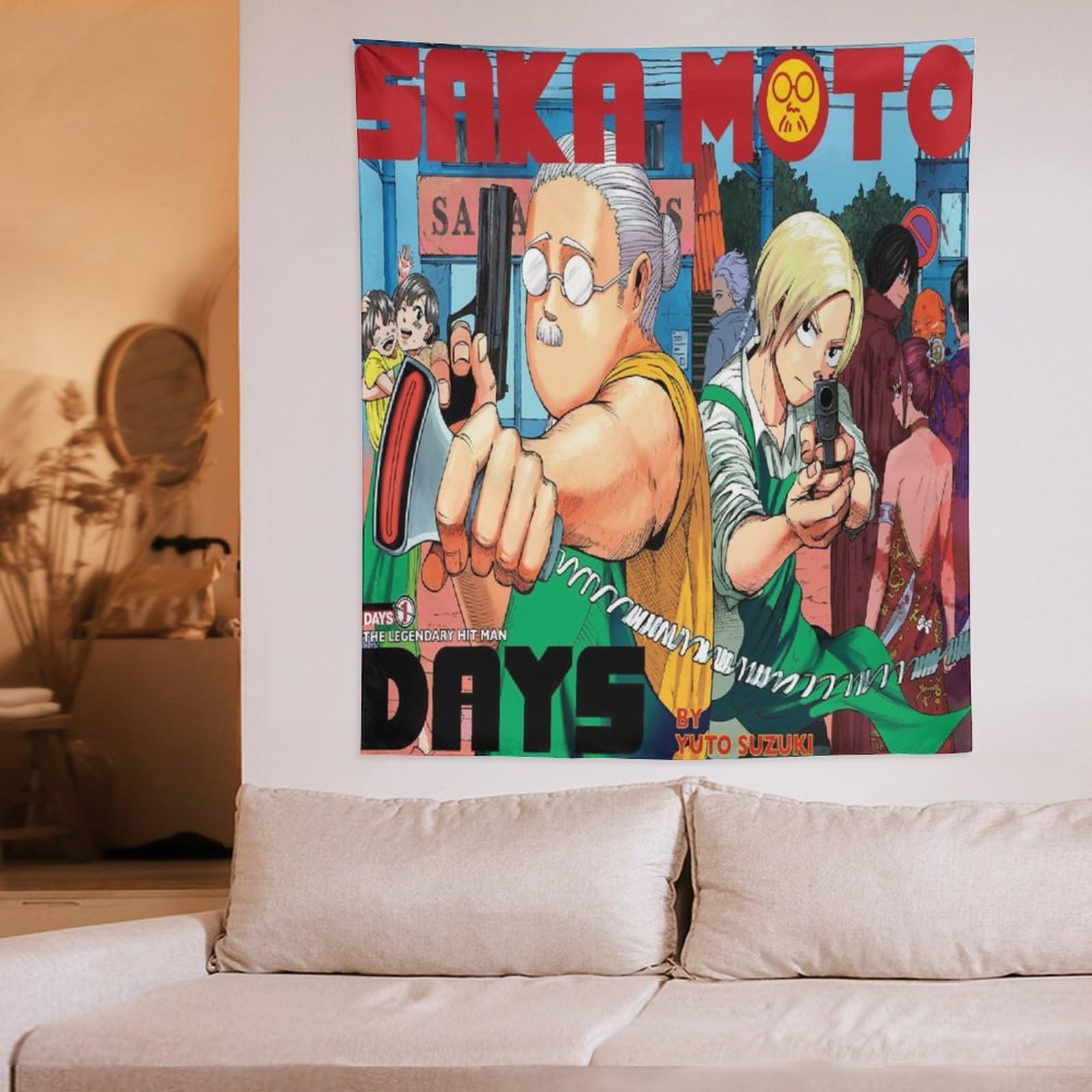 Amazon.co.jp: SAKAMOTO DAYS サカモトデイズタペストリーの